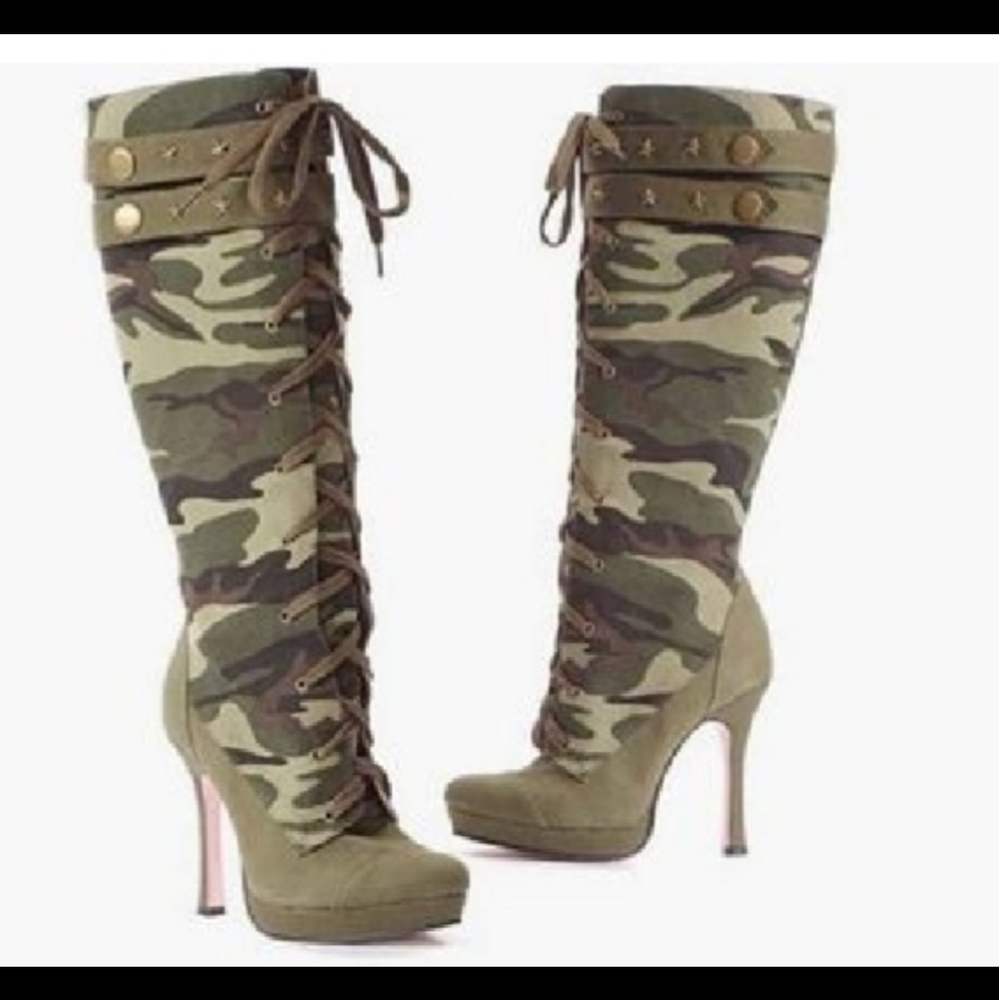 Camo boots leg avenue